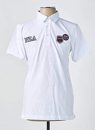 T-shirt broderie manches courtes blanc CAMBERABERO homme