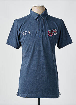 T-shirt broderie manches courtes bleu CAMBERABERO homme