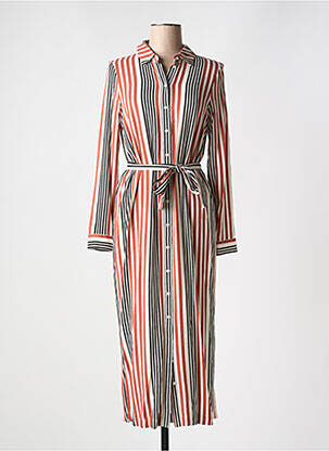 Robe longue manches longues manches longues marron VERO MODA femme