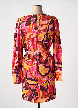 Robe courte manches longues manches longues rose VERO MODA femme