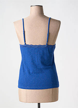Top stretch fines bretelles bleu VERO MODA femme