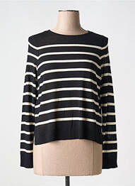 Pull stretch manches longues noir VERO MODA femme