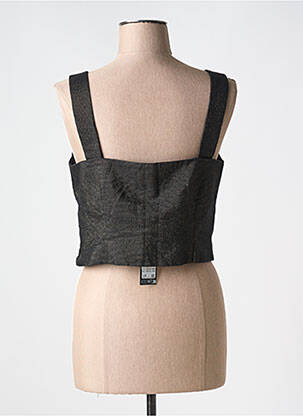 Top col carré fines bretelles noir VERO MODA femme