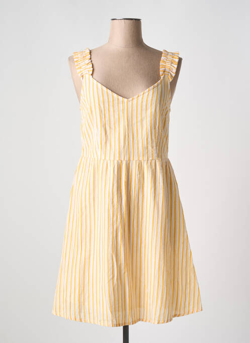 Robe courte jaune VERO MODA pour femme