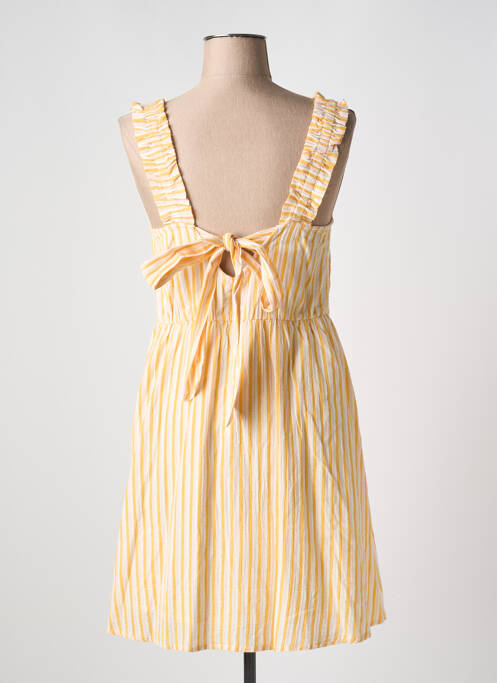 Robe courte jaune VERO MODA pour femme