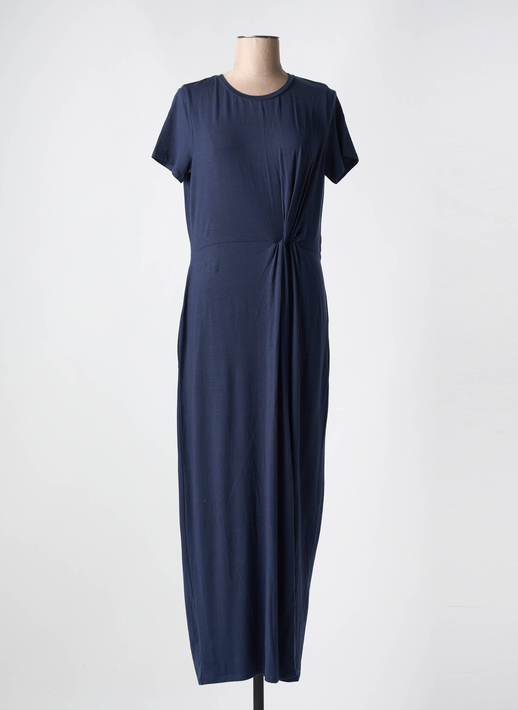 Robe Longue Manches Courtes Bleu Vero Moda Femme 2556956-bleu00