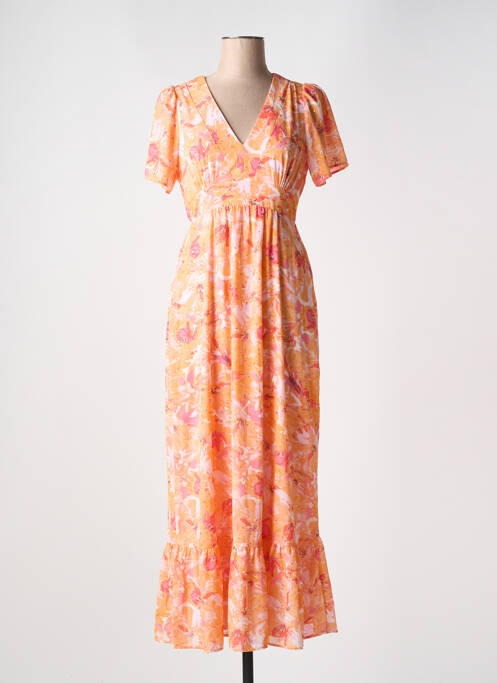 Robe longue orange VERO MODA pour femme
