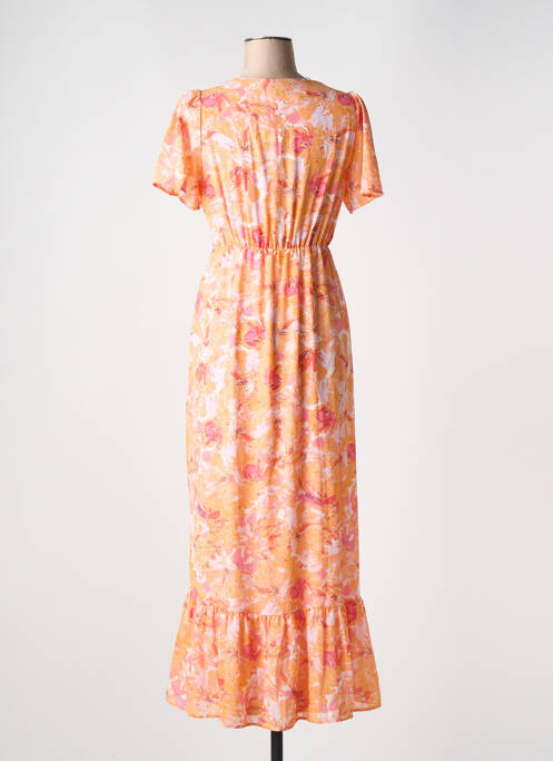 Robe longue orange VERO MODA pour femme