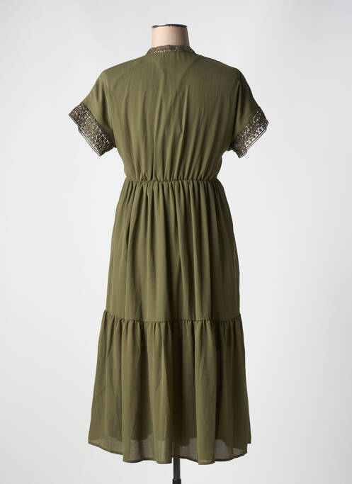 Robe mi-longue vert VERO MODA pour femme