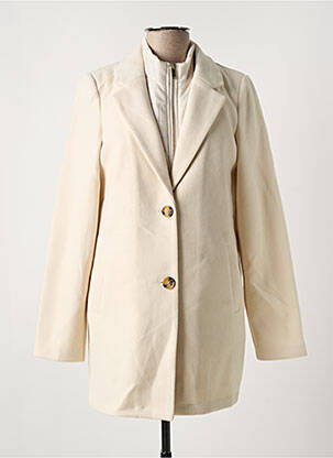 Manteau long coupe droite sans capuche beige VERO MODA femme