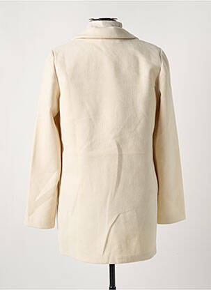 Manteau long coupe droite sans capuche beige VERO MODA femme