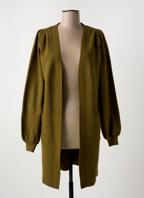 Gilet manches longues vert VERO MODA pour femme