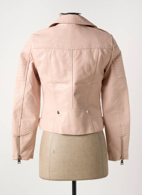 Veste simili cuir rose VERO MODA pour femme