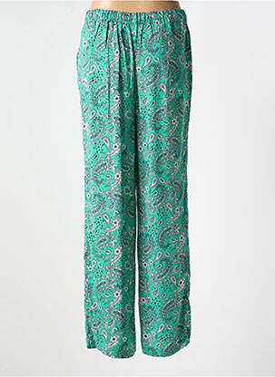 Pantalon droit tissage popeline taille normale vert VERO MODA femme