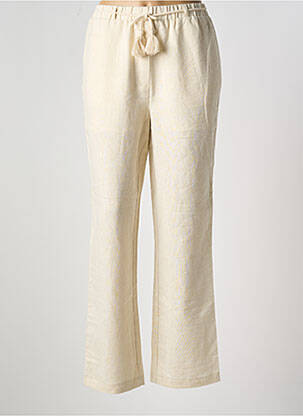 Pantalon droit stretch taille normale or VERO MODA femme