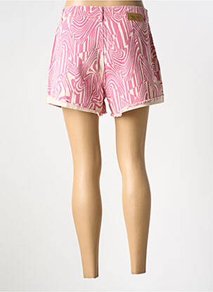 Short tissage denim taille haute rose NOISY MAY femme
