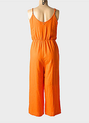 Combi-pantalon fermeture boutonnée au dos fines bretelles orange VERO MODA femme