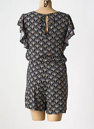 Combishort tissage popeline manches courtes noir VERO MODA femme