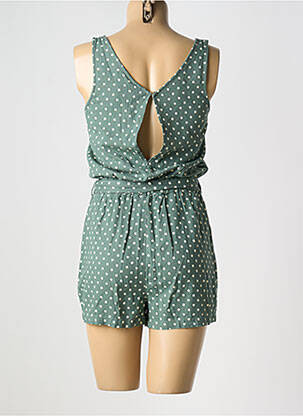 Combishort fermeture boutonnée au dos sans manche vert VERO MODA femme