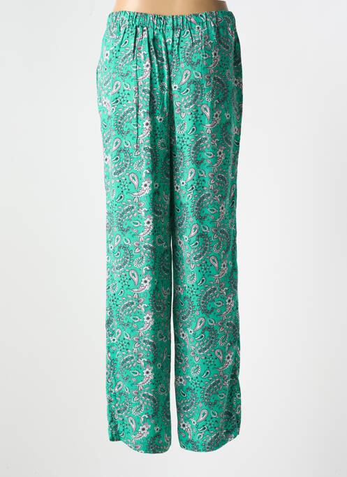 Pantalon droit tissage popeline taille normale vert VERO MODA femme