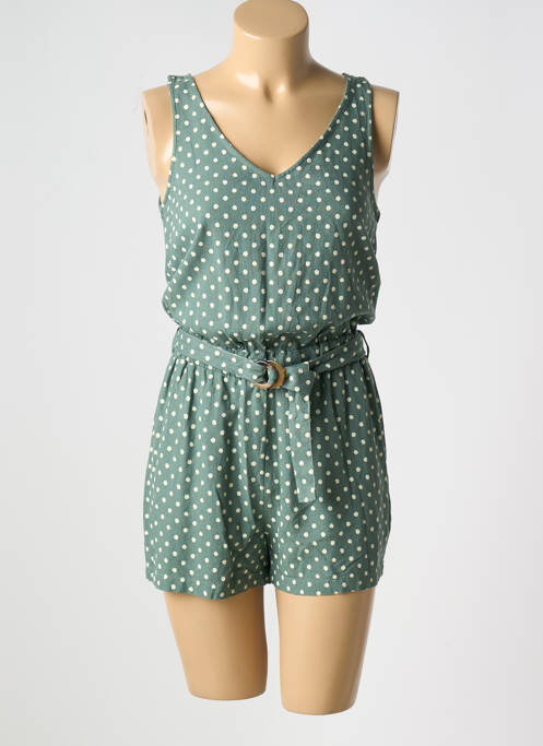 Combishort vert VERO MODA pour femme