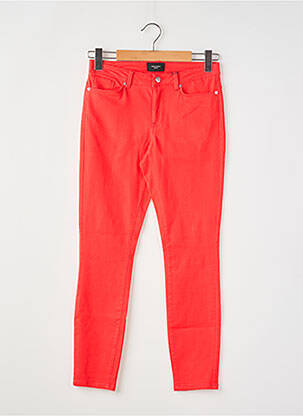 Pantalon slim tissage popeline taille normale rouge VERO MODA femme