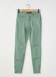 Jeans coupe slim tissage brut taille normale vert VERO MODA femme