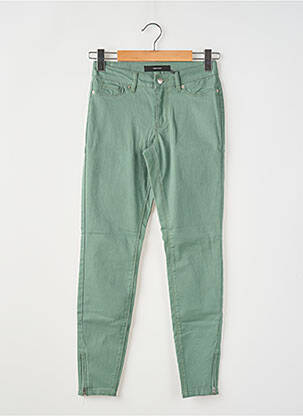 Jeans coupe slim tissage brut taille normale vert VERO MODA femme