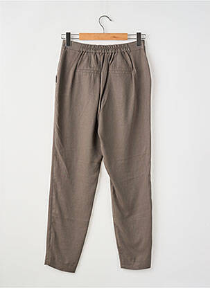 Pantalon large tissage popeline taille normale marron VERO MODA femme