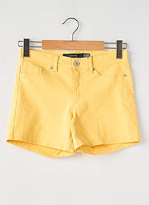 Short fermeture zippée sous rabat boutonné taille normale jaune VERO MODA femme