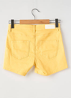 Short fermeture zippée sous rabat boutonné taille normale jaune VERO MODA femme