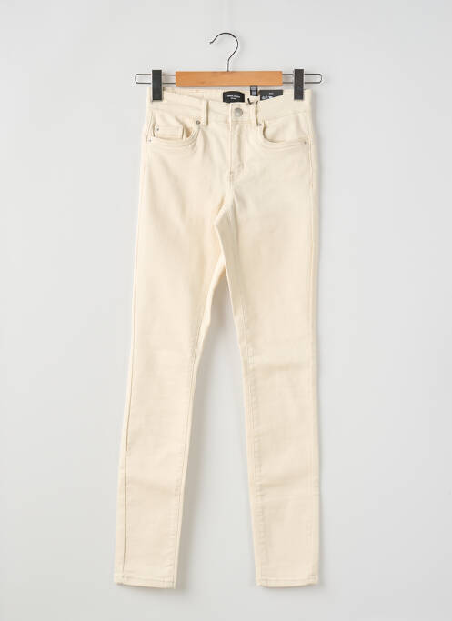 Pantalon slim beige VERO MODA pour femme