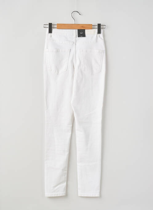 Pantalon slim blanc VERO MODA pour femme