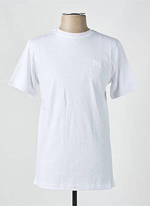 T-shirt coupe droite manches courtes blanc CAMBERABERO homme