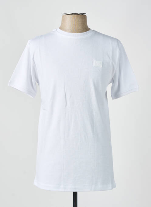 T-shirt coupe droite manches courtes blanc CAMBERABERO homme