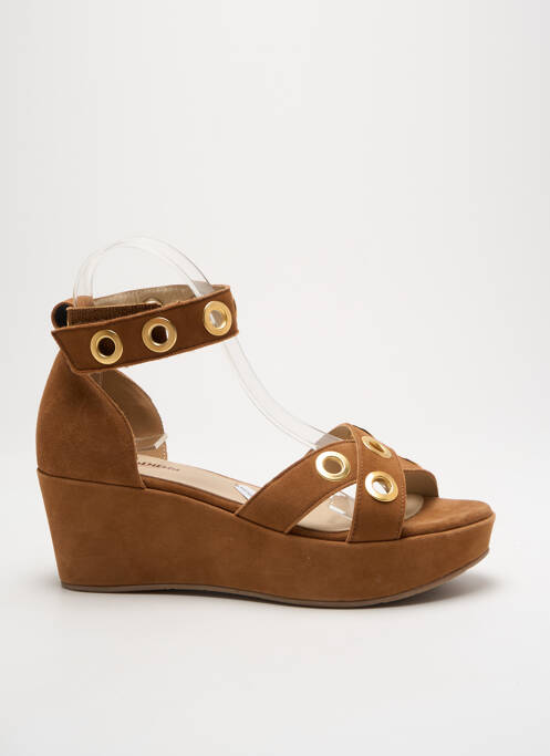 Sandales/nu pieds fermeture bride(s) talon de 4 à 6cm marron PINTO DI BLU femme