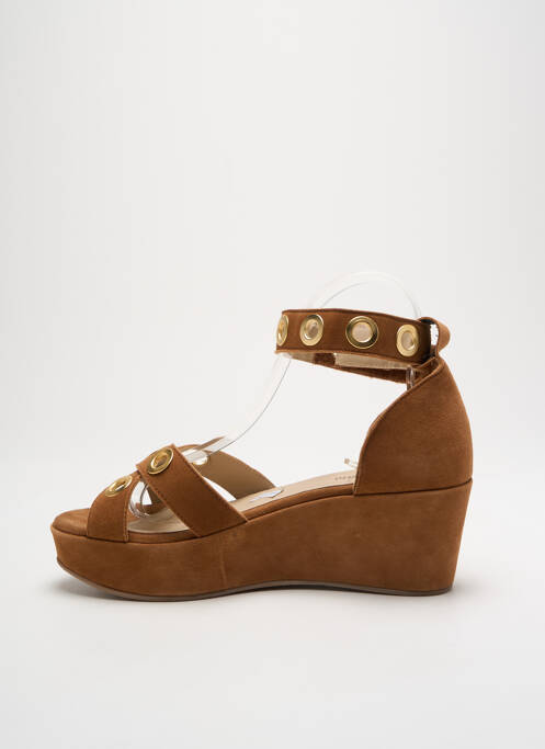 Sandales/nu pieds fermeture bride(s) talon de 4 à 6cm marron PINTO DI BLU femme