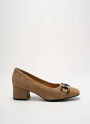 Escarpins nubuck talon de 4 à 6cm marron CAPRICE femme