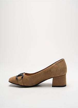 Escarpins nubuck talon de 4 à 6cm marron CAPRICE femme