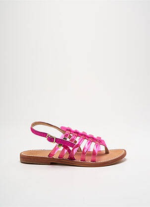 Sandales/nu pieds chiquet talon plat jusqu'à 3cm rose LES TROPEZIENNES PAR M.BELARBI femme