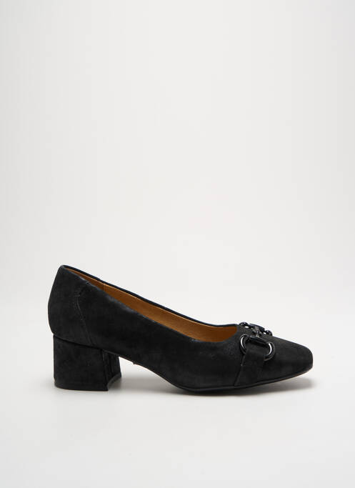 Escarpins tissage satiné talon de 4 à 6cm noir CAPRICE femme