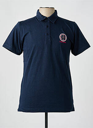 Polo coupe droite manches courtes bleu CAMBERABERO homme