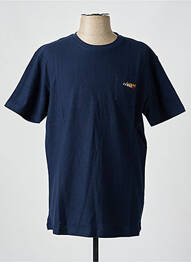 T-shirt broderie manches courtes bleu CAMBERABERO homme