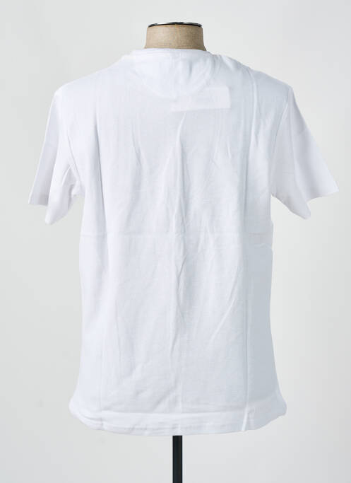 T-shirt broderie manches courtes blanc CAMBERABERO homme