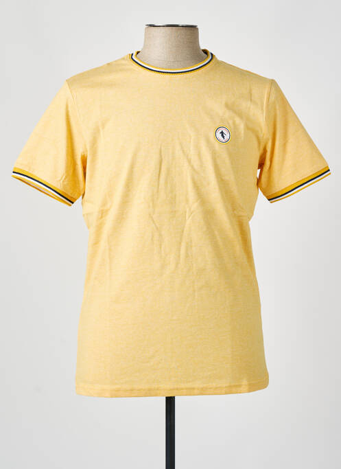 T-shirt coupe droite manches courtes jaune CAMBERABERO homme