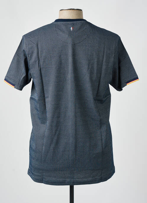 T-shirt coupe droite manches courtes bleu CAMBERABERO homme