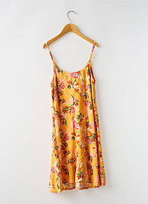 Robe courte coupe fluide fines bretelles orange ROXY femme
