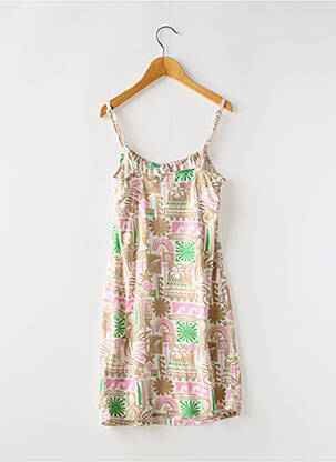 Robe mi-longue fines bretelles fines bretelles beige ROXY fille