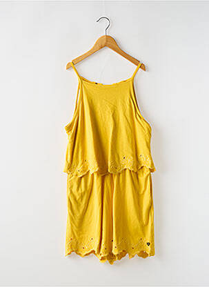 Combishort fines bretelles fines bretelles jaune TEDDY SMITH fille