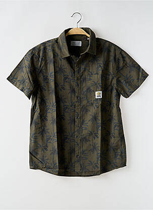 Chemise manches courtes poches vert TEDDY SMITH garçon